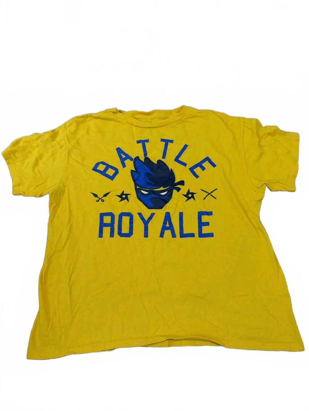 Ninja Boys Battle Royale Yellow Graphic Tee XL